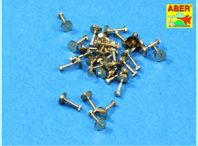 Turned imitation of Hexagonal bolts 1,55mm x 30pcs.