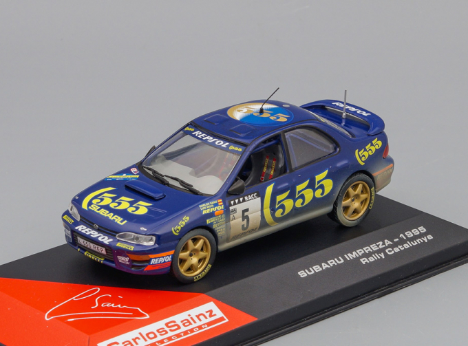 SUBARU Impreza #5 Rally Catalunya 1995, blue