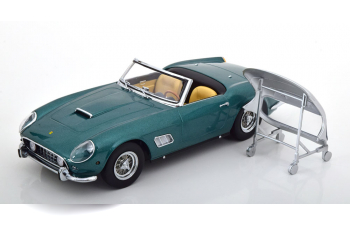 FERRARI 250 GT California Spyder with removable Hardtop (1960), green metallic silver