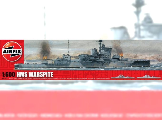 Сборная модель Британский линейный корабль HMS Warspite