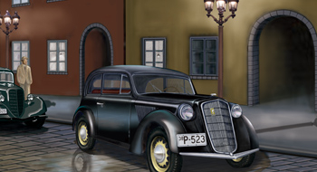 Сборная модель OPEL Olympia German Light Saloon Coach Mod.1937
