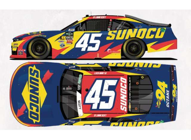 CHEVROLET #45 Lavar Scott *Sunoco*, blue/red/yellow 2026