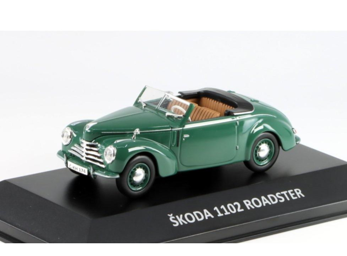 SKODA 1102 roadster (1951), green