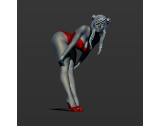 Фигура Девушка в купальнике, окрашенная