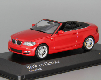 BMW 1 Series Cabriolet (2007), red