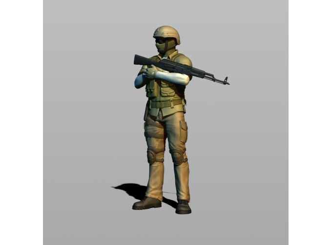 Фигура Военный, окрашенная