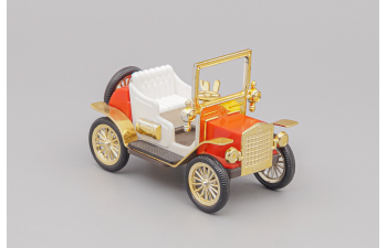 Машинка старинная, красный / белый