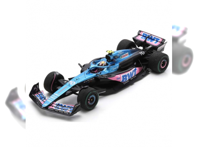 RENAULT F1 A523 Team Bwt Alpine №10 7th Monaco Gp Pierre Gasly, Blue Pink