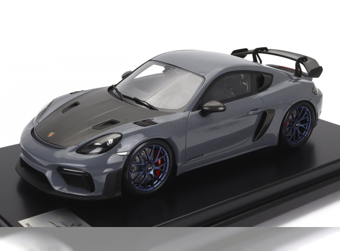 PORSCHE 718 (982) Cayman Gt4 Rs (2021) - Con Vetrina - With Showcase, Artic Grey