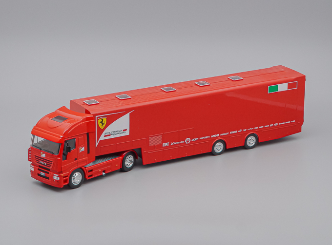 IVECO Stralis (2014) Ferrari F1 Team Transporter Truck, red