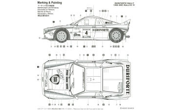 Сборная модель LANCIA 037 Duriforte №4 Rally (1986)