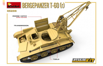 Сборная модель Немецкая БРЭМ Bergepanzer t-60(r) с интерьером