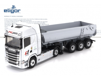 SCANIA S770 V8 Truck Cassone Ribaltabile Prejam Transports (2020), Silver