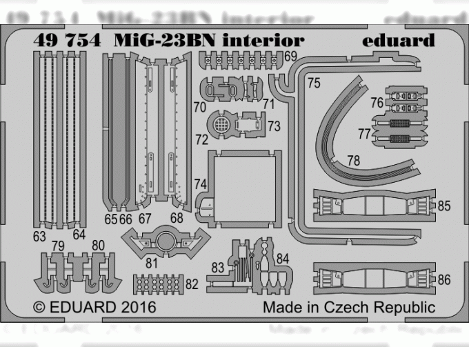 Фототравление для MiG-23BN interior