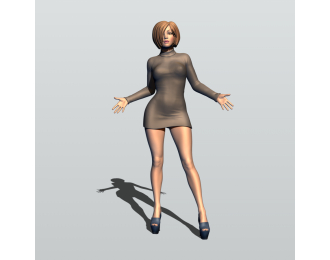 Фигурка 755 Клубная 3, окрашенная