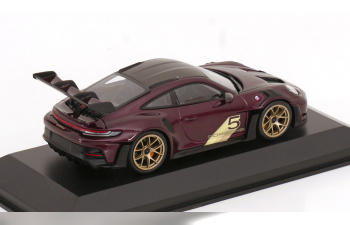 PORSCHE 911 (992) GT3RS Weissach Package (2023), purple-metallic black