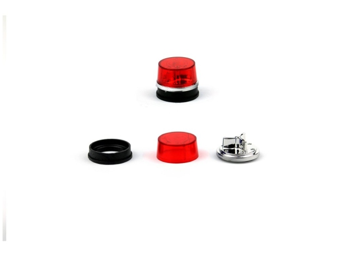 Проблесковый маяк Tesla AZD 500, красный/черный