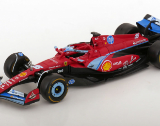 FERRARI F1 Sf-24 Team Scuderia Ferrari №16 3rd Miami Gp (2024) Charles Leclerc, Red Black Light Blue