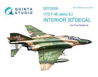 3D Декаль интерьера кабины F-4E early/F-4EJ (FineMolds)