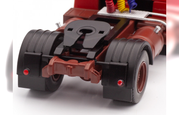 BERLIET TR 280 седельный тягач с полуприцепом (Трал), красный