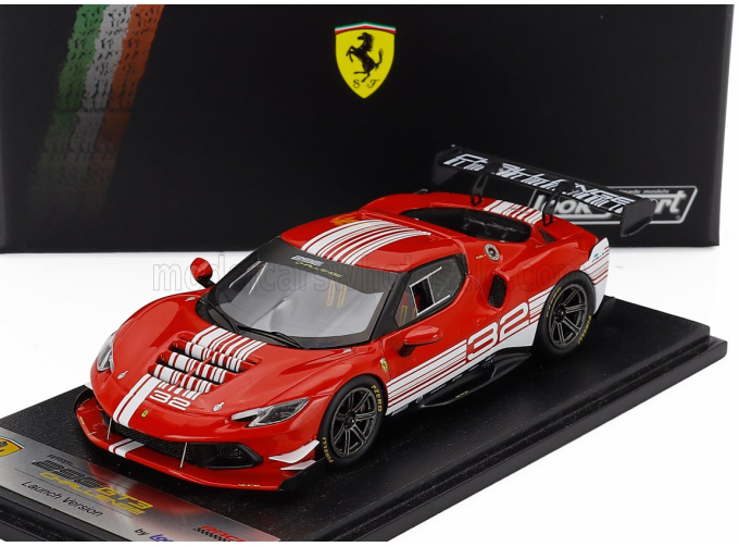 FERRARI 296 Gt3 3.0l Twin Turbo V6 Challenge №32 Finali Mondiali Mugello Italy (2023), Red White