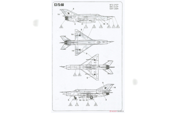 Сборная модель MiG-21 BIS Fishbed-N Soviet fighter