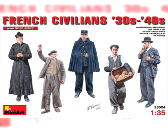 Сборная модель Фигуры FRENCH CIVILIANS ’30s-’40s