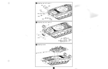 Сборная модель Танк Russian танк Т-80UK Main Battle Tank