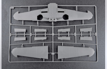 Сборная модель Самолет Мессершмитт Bf 109G-6(поздний)