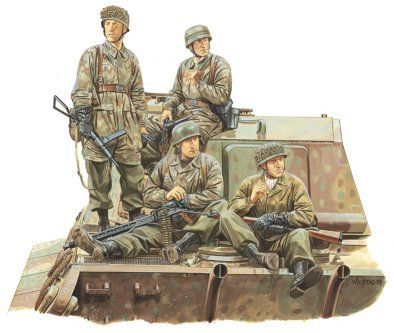 Сборная модель Фигуры 3rd Fallschirmjager Division (Ardennes 1944)