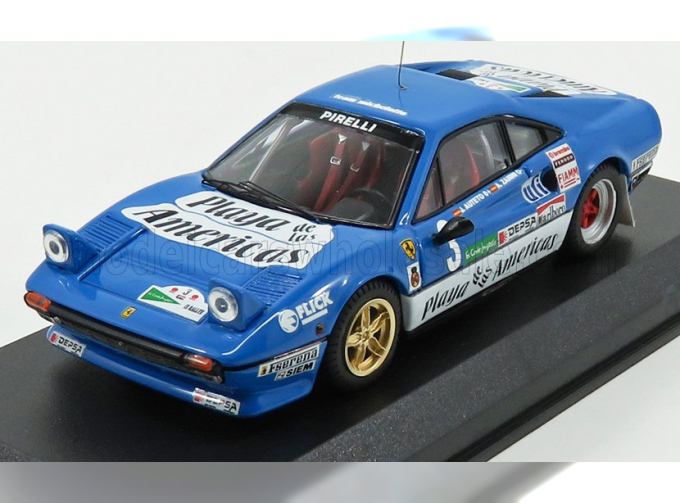 FERRARI 308 Gtb N 3 Rally El Corte Ingles 1985 A.zanini, Light Blue White