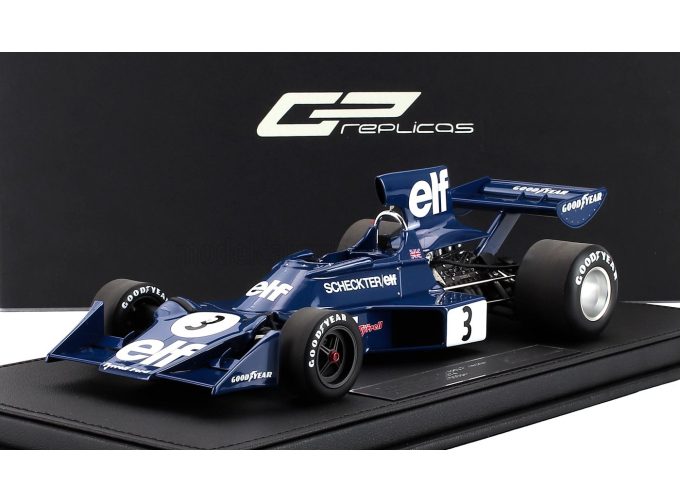 TYRRELL F1 Ford 007 Elf №3 Winner Sweden Gp (1974) Jody Scheckter, Blue