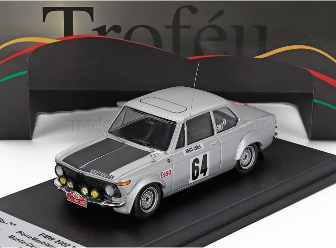 BMW 2002ti (night Version) N 64 Rally Montecarlo (1969) Pierre Maublanc - Cathy Pitt, Silver