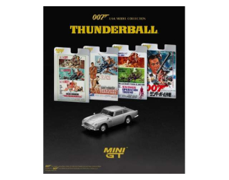 Aston Martin DB5 *Thunderball* Spanish Blister Packaging, silver 1965