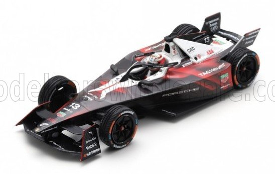 PORSCHE Formula-e 99x Elctric Team Tag Heuer Porsche №13 Season (2023-2024) Antonio Felix Da Costa, Black Red White