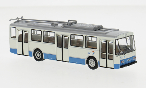 SKODA 14 Троллейбус Tallinn (1982), бело-голубой