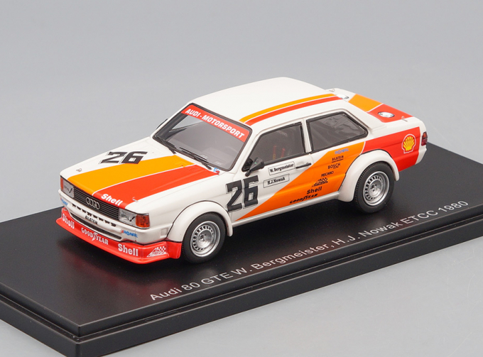 AUDI 80 Gr.II #26 W.Bergmeister/H-J.Nowak ETCC Monza (1980), white / red / orange