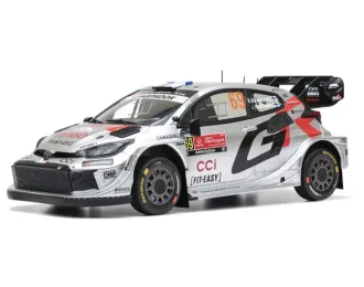 TOYOTA Yaris GR Hybrid RALLY1 Team Toyota Gazoo Racing WRT №69 3rd Rally Portugal Kalle Rovanpera - Jonne Halttunen (2025), silver/black