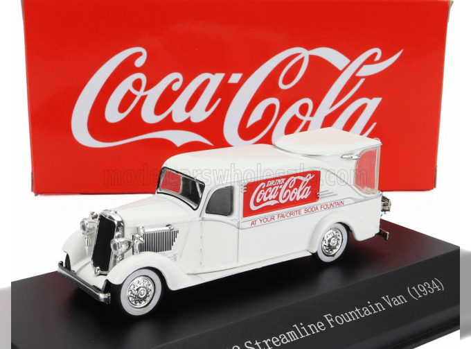 DODGE Kh-32 Streamline Van Fountain Coca-cola 1934, White