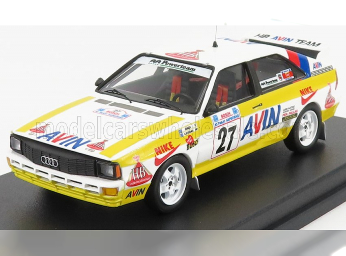 AUDI Quattro №27 Rally Acropolis (1986) Jigger - S.Konstantinos, Yellow White