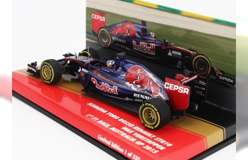 RENAULT Str10 TORO ROSSO F1 №33 (first F1 Race) Melbourne Australian Gp (2015) Max Verstappen, Blue Red Gold