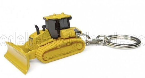 KOMATSU Portachiavi - D71 Pxi Keyring Ruspa Cingolata - Tractor Scraper, Yellow Grey