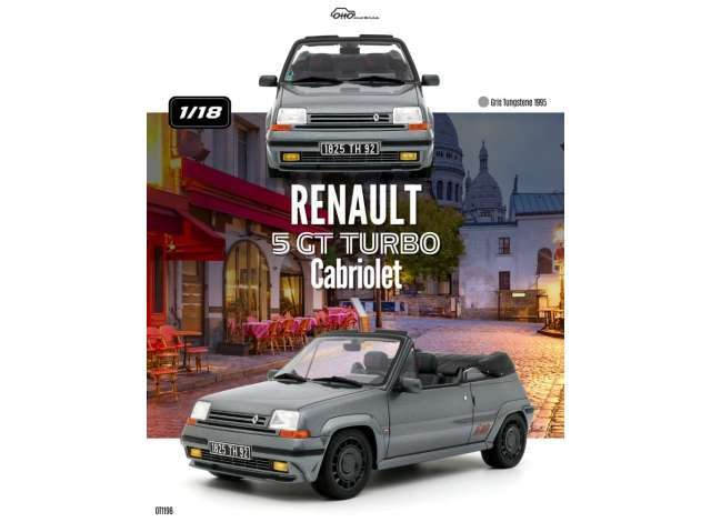 Renault 5 GT Turbo Cabriolet *Resin series*, gris tungstene 1995