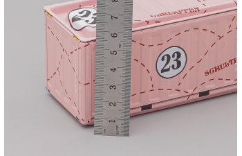 Контейнер металлический, розовый