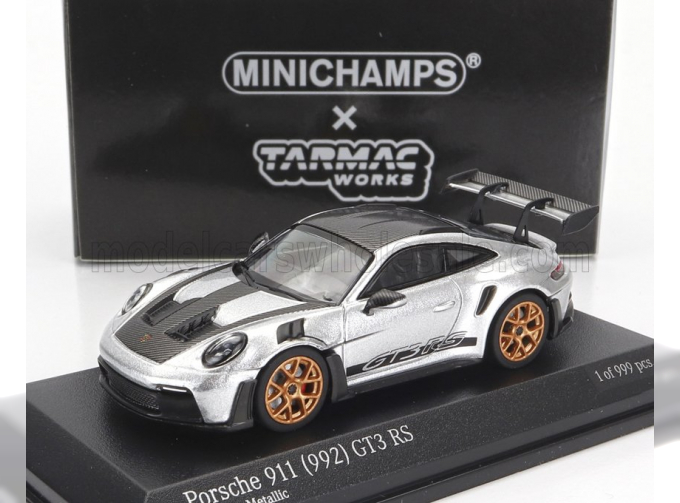 PORSCHE 911 992 Gt3 Rs Coupe (2022), Silver Black