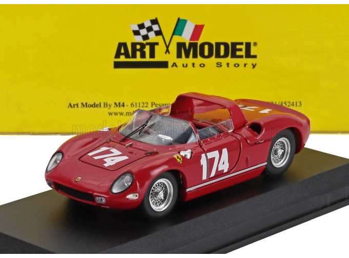 FERRARI 250p Spider S/n0810 №174 Targa Florio (1963) Mike Parkes - John Surtees, Red