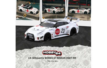 NISSAN GT-R (R35) LB-Silhouette Works #23 (2026), white 