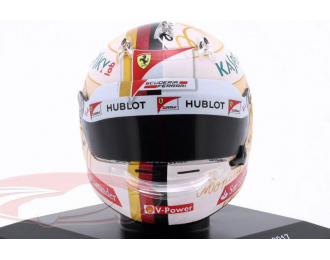 MINI HELMET Ferrari SF70H Winner Monaco GP Formula 1 Sebastian Vettel (2017)