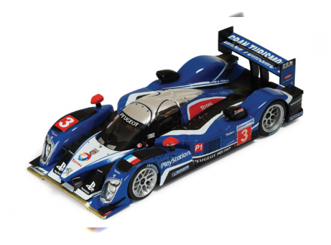 PEUGEOT 908 HDI 3 S. Bourdais - P. Lamy - S. Pagenaud LMP1 Le Mans 2010, blue