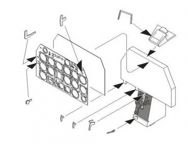 F-86F Sabre-Instrument panel for Has